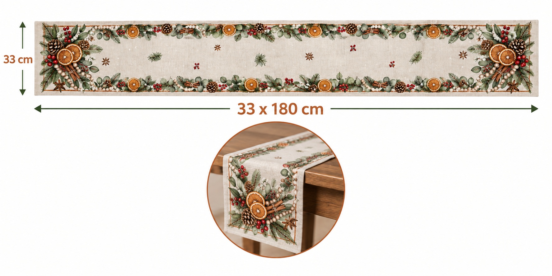 Christmas Dried Orange Table R - огляд і ціна Eucalyptus Preserved